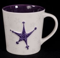 Starbucks Holiday 2006 Purple Snowflake 17oz Coffee Mug